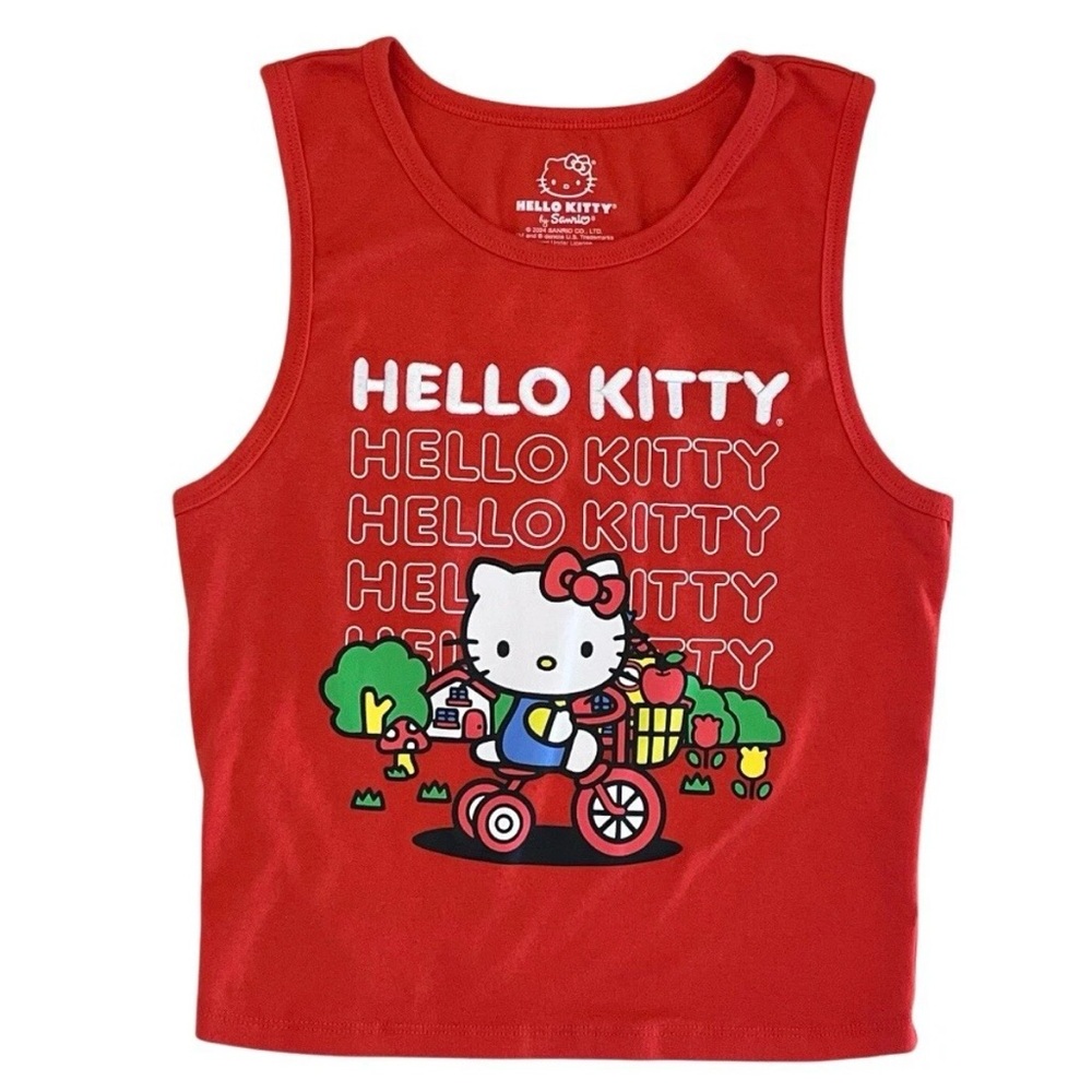 Hello Kitty Girls M Tank Top Red Sanrio Hybrid Apparel